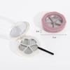 6 Pcs empty eyeshadow container Empty Eye Shadow Tray makeup Refillable Palettes makeup containers lip gloss containers sample containers Compact Powder Container makeup powder ( Color : Whitex2pcs , view 2