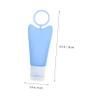 1 Set 2 Silica Gel Bottle Hand Refillable Bottles Travel Containers Cosmetic Tube Makeup Travel Containers Soap Dispenser Liquid Body Soap Travel Makeup Bottles Lotion Bottles Vial ( Color : Blue , Si view 3