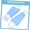 1 Set 2 Silica Gel Bottle Hand Refillable Bottles Travel Containers Cosmetic Tube Makeup Travel Containers Soap Dispenser Liquid Body Soap Travel Makeup Bottles Lotion Bottles Vial ( Color : Blue , Si view 4