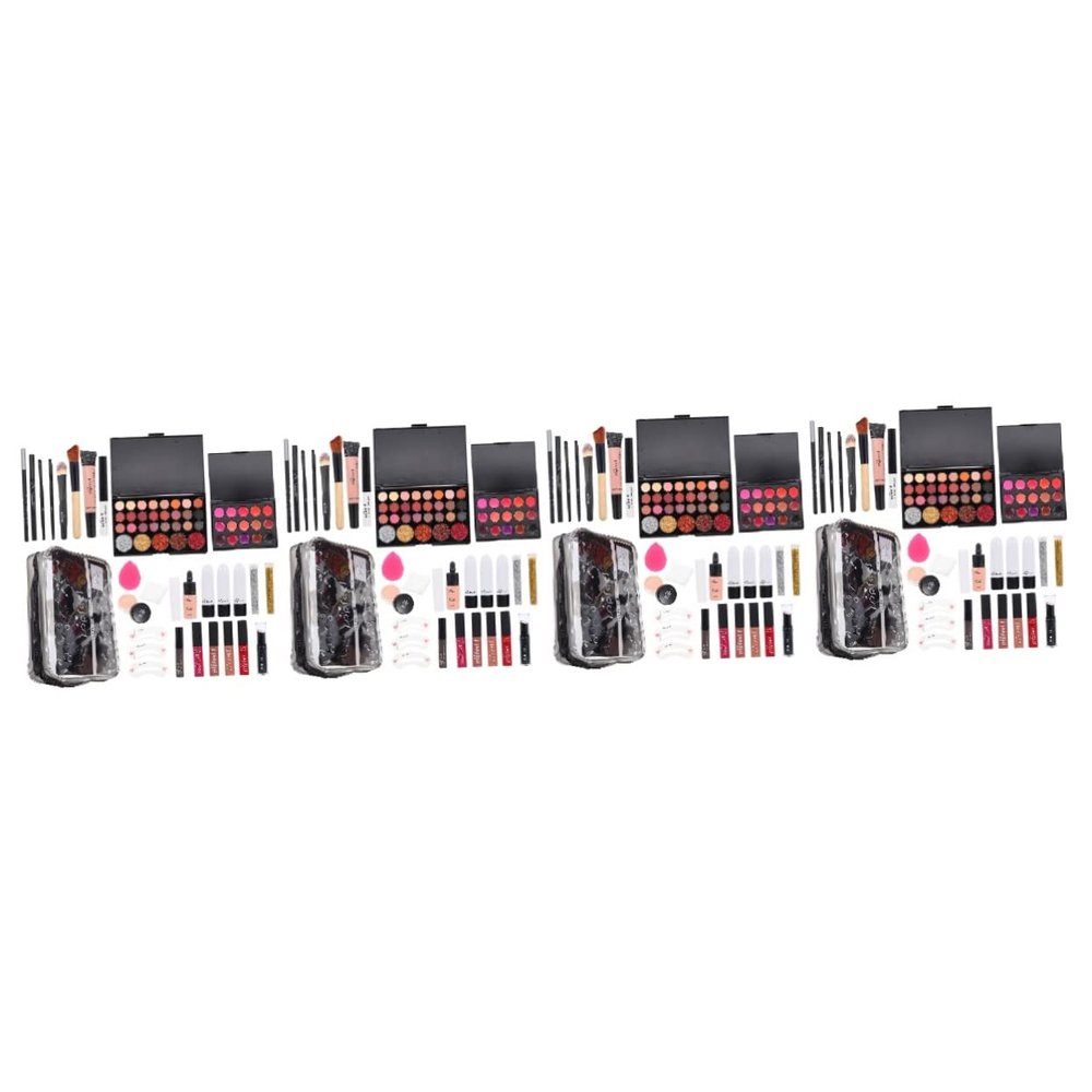 3 Sets Women's Makeup Set Gift for Women Cosmetics Sulies Makeup Brushes Lip Gloss for Women Mascara Sets Eyeshadow Set Makeup Kit Women Cosmetics Sulies Cosmetic Kit for Women ( Color : As Shownx4pcs