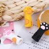 3 Pcs Cute Cat Paw Nipper Protective Cover Dead Skin Tweezers Cap Nail Scissors Sleeve Cuticle Trimmer Cover Cuticle Nail Protector view 4