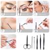 Nail Clippers Sets High Precisio Stainless Steel Nail Cutter Pedicure Kit Nail File Sharp Nail Scissors and Clipper Manicure Kit Fingernails & Toenails with Portable Stylish case (Black) view 4