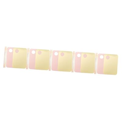 6 sets Pigment Tool Cosmetics Professional Art Spatula Make Nail-art S Palettes of Portable Liquid Tray up Double and Makeup Liquidation Color Tools Plate for Shadow ( Color : Assorted Colorx5pcs , Si