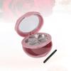 6 Pcs empty eyeshadow container Empty Eye Shadow Tray makeup Refillable Palettes makeup containers lip gloss containers sample containers Compact Powder Container makeup powder ( Color : Pinkx2pcs , S view 3