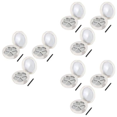 6 Pcs empty eyeshadow container Empty Eye Shadow Tray makeup Refillable Palettes makeup containers lip gloss containers sample containers Compact Powder Container makeup powder ( Color : Whitex3pcs ,
