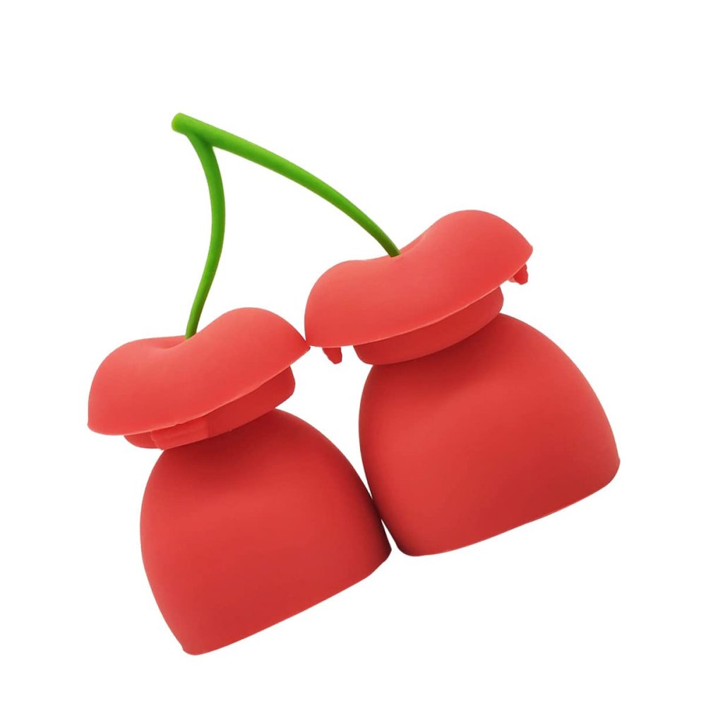 UpcoT Cherry Lip Plumper Lip Enhancer Plumper Lip Pump Silicone Lip Plumper Tool Lip Augmentation Full (Color : Red, Size : Mediumx3pcs)