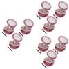 6 Pcs empty eyeshadow container Empty Eye Shadow Tray makeup Refillable Palettes makeup containers lip gloss containers sample containers Compact Powder Container makeup powder ( Color : Pinkx3pcs , S view 1