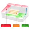 ANRUI Nail Drill Machine & Bits Storage Box, Plastic Nail desk organizer of 28 Holes Nail Drill Holder, Professional Nail Drill Grinding Bit Holder Box for Manicure tools - White view 2