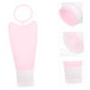 1 Set 2 Silica Gel Bottle Hand Refillable Bottles Travel Containers Cosmetic Tube Makeup Travel Containers Soap Dispenser Liquid Body Soap Travel Makeup Bottles Lotion Bottles Vial ( Color : Pink , Si view 2