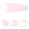 1 Set 2 Silica Gel Bottle Hand Refillable Bottles Travel Containers Cosmetic Tube Makeup Travel Containers Soap Dispenser Liquid Body Soap Travel Makeup Bottles Lotion Bottles Vial ( Color : Pink , Si view 3