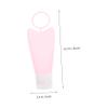 1 Set 2 Silica Gel Bottle Hand Refillable Bottles Travel Containers Cosmetic Tube Makeup Travel Containers Soap Dispenser Liquid Body Soap Travel Makeup Bottles Lotion Bottles Vial ( Color : Pink , Si view 4