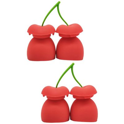 UpcoT Cherry Lip Plumper Lip Enhancer Plumper Lip Pump Silicone Lip Plumper Tool Lip Augmentation Full (Color : Redx2pcs, Size : Mediumx2pcs)