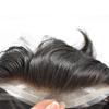 Mens Toupee Wigs Hair System for Men French Lace Front Mens Hair Piece Replacement Hair Unit Natural Hairline Fine Mono Poly Skin Toupee for Men (8''x10''-120% Med-light to Medium Density, #1B60 Off Black+60% Gray) view 4