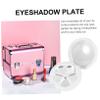 6 Sets Box Lipstick Box Nail Palette Nail Polish Gel Set Makeup Tray Empty Eyeshadow Tray Empty Lipstick Plate Empty Lip Gloss Dispenser Makeup Mirror Box Highlight Box White Pan ( Color : Whitex3pcs view 2