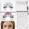 Teenitor Face Gems Festival Face Jewels Makeup Face Rhinestones, Hair Gems, Eye Gems, Body Gems, Stick On Gems for Face, Eye, Body, Hair view 1