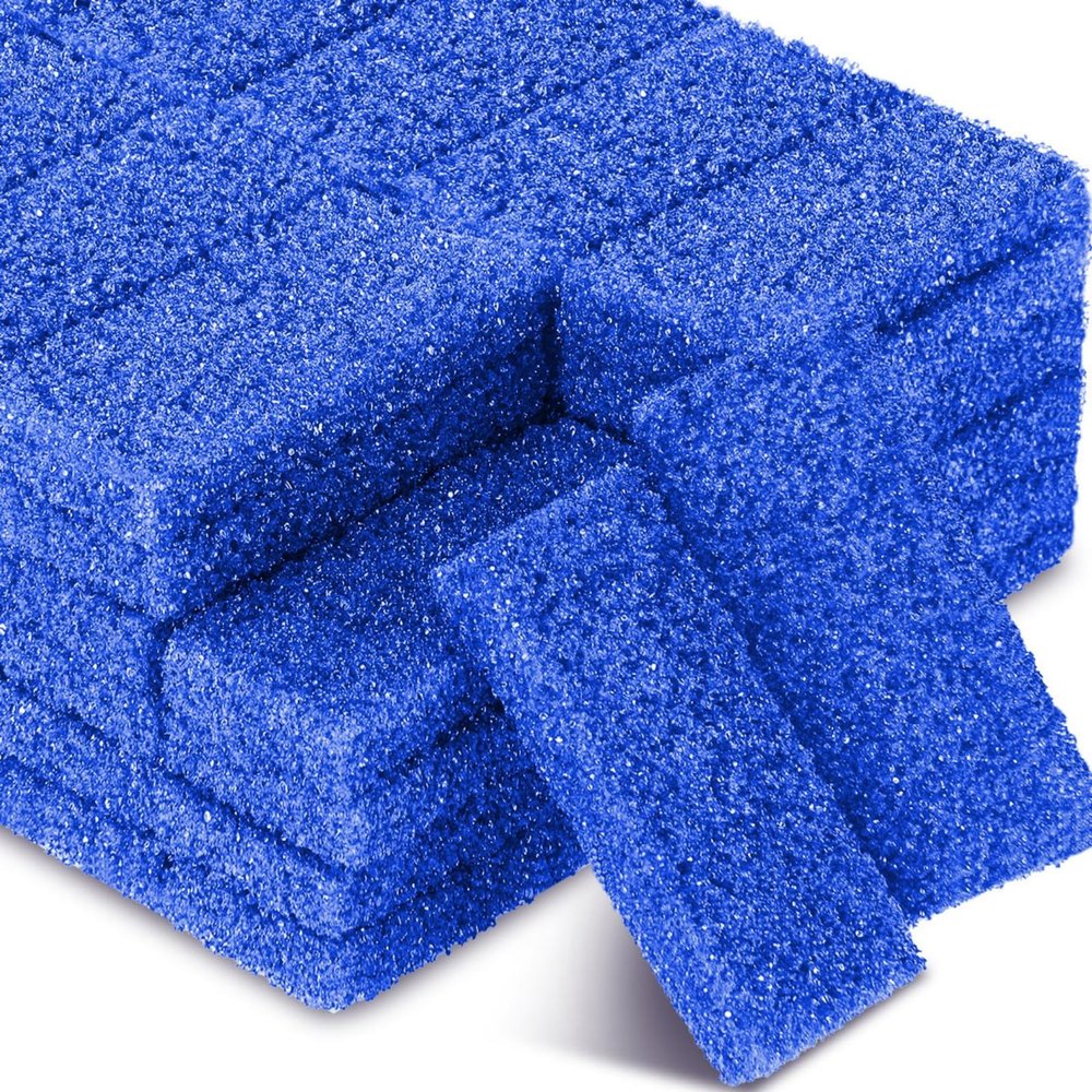 Batiyeer 100 Pcs Pumice Stone for Feet Scrubber Dead Skin Disposable Foot Pumice Foot Shower Scrubber Foot Scrubber for Heel Cuticle Callus Remover Bath Spa (Blue)