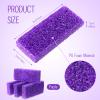 Batiyeer 600 Pcs Pumice Stone Bulk for Feet Scrubber Dead Skin Disposable Pedicure Pumice Stone Foot Shower Scrubber for Heel Cuticle Callus Remover Bath Spa,3.15 x 1.34 x 0.47 Inch(Purple) view 2