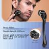 Beard Gift Kit - Oil,Wash,Conditioner, Roller (Needle Length: 0.25mm) for Beard, Storage Bag,Mustache Gifts Set for Boyfriend Husband Fathers Dad Men Him view 2