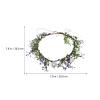 2pcs Flower Headband Handmade Floral Crown Bridal Fairy Headpiece Hair Accessories for Women Girls Wedding Birthday view 4