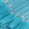 50pcs Nylon Makeup Brush Mascara Wands Eyelash Eyebrow Disposable Portable Brush Professional Makeup Tools(Light Blue) view 3