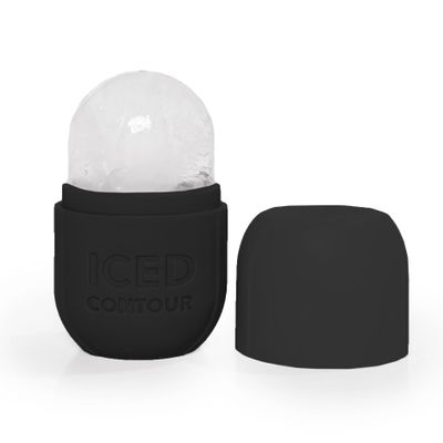 Iced Contour Ice Roller for Face, Ice Face Roller for Eyes, Neck and Cold Therapy for Injuries. Ice Mold for Face Massager, Skin Care. Remove Fine Lines, Shrink Pores, Reduce Acne (Black)