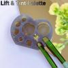 Lash Lift Brow Lamination Paltter Lash Liftting and Tint lotion Mixing Dish Tray Silicone Plate Container For Convenient Eyelash Perm Dye Work Flipped Heart Palette Lash Brow Plate view 2