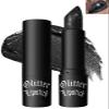 Black Diamond Glitter Matte Lipstick, Gothic Shiny Lip Gloss, Sparkling High Pigment Longlasting Waterproof Smudgeproof Non-Stick Lipstick, Bold Shimmer Lip Blam for Stage,Cosplay, Party Makeup-06 view 1