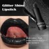 Black Diamond Glitter Matte Lipstick, Gothic Shiny Lip Gloss, Sparkling High Pigment Longlasting Waterproof Smudgeproof Non-Stick Lipstick, Bold Shimmer Lip Blam for Stage,Cosplay, Party Makeup-06 view 2