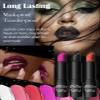 Black Diamond Glitter Matte Lipstick, Gothic Shiny Lip Gloss, Sparkling High Pigment Longlasting Waterproof Smudgeproof Non-Stick Lipstick, Bold Shimmer Lip Blam for Stage,Cosplay, Party Makeup-06 view 3