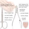 3 Swords Germany - brand quality 7 piece manicure pedicure grooming kit set for professional finger & toe nail care scissors clipper textile case in gift box, Made in Germany view 2