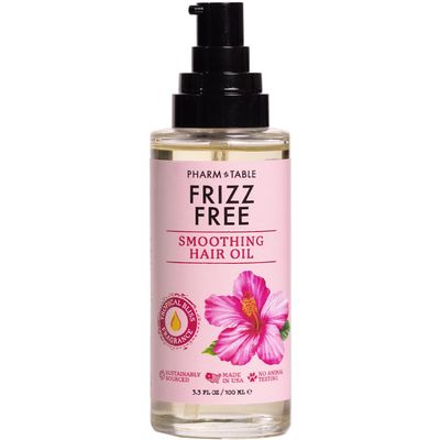 PHARM TO TABLE Frizz Free Smoothing Hair Oil - Made with Antioxidant-Rich Argan Oil, Nourish and Detangle Your Hair, 100ml