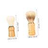 FRCOLOR 8pcs Handle Shaving Brush for Men Boar Bristle Shaving Brush for Travel and Home Use Father Day for Beard Care view 3