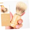 FRCOLOR 8pcs Handle Shaving Brush for Men Boar Bristle Shaving Brush for Travel and Home Use Father Day for Beard Care view 4