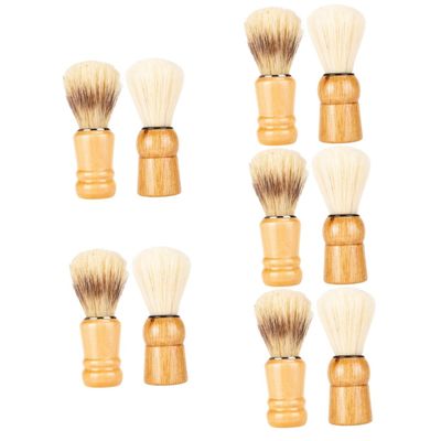 Beavorty 10pcs Men's Shaving Brush Beard Care Kit Shave Brush for Men Shaving Accessory Salon Quality