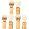 Beavorty 6pcs Men's Shaving Brush Wood Handle Shave Brush Facial Hair Styler for Dad Gentleman's Tool view 1