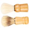 Beaupretty 8pcs Handle Shaving Brush for Men Beard Brush Natural Boar Bristles for Rich and Gentle Scrubbing for Home and Travel Use view 2