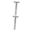 FOMIYES 2pcs Double Edge Safety Razor for Men Stainless Steel Shaving Tool Textured Grip for Professional Barbershop Home Use Leaves Skin Smooth Without Irritation view 1