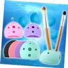 Beavorty 2pcs Silicone Makeup Brush Cleaner Mat Gentle Scrubbing Pad for Brush Cleaning Travel-friendly Design Mint Green Pink Essential Makeup Tool for Organizing and Cleaning view 4