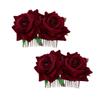 ABOOFAN 6pcs Flower Hair Accessory Wedding Hair Decorations Floral Comb for Bride view 3