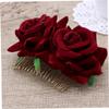 ABOOFAN 6pcs Flower Hair Accessory Wedding Hair Decorations Floral Comb for Bride view 4