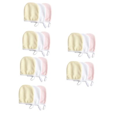 ABOOFAN 18pcs Facial Cleaning Pads Makeup Removal Pads Powder Removal Mitts for Gentle Skin Care Random Color