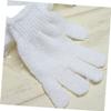 ABOOFAN 1pair Exfoliating Bath Gloves Dual-Sided Scrubber Mitts for Shower Sauna Fits for Men Women Soap Body Wash White view 3