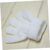 ABOOFAN 1pair Exfoliating Bath Gloves Dual-Sided Scrubber Mitts for Shower Sauna Fits for Men Women Soap Body Wash White view 4