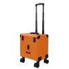 Multifunctional Rolling Makeup Train Case, Multi Layered Makeup Case with Wheels Barber Case, Professional Makeup Train Case Organizer for Hair Stylist Makeup Nail Tech Salon Swivel Wheels ( Gray : Or view 1