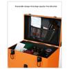 Multifunctional Rolling Makeup Train Case, Multi Layered Makeup Case with Wheels Barber Case, Professional Makeup Train Case Organizer for Hair Stylist Makeup Nail Tech Salon Swivel Wheels ( Gray : Or view 4