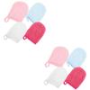 FRCOLOR 8pcs Makeup Gloves Reusable Face Cleaning Mitts for Gentle Makeup Removal Comfortable Facial Accessory for Home and Travel Efficient Pore Cleansing and Skin Care view 1
