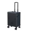 YIORYO Rolling Makeup Train Case Cosmetic Trolley Organized Aluminum Barber Case for Hairstylist Makeup Nail Tech Salon with Keys Swivel Wheels Traveling Cart Trunk (Gray : C) view 1