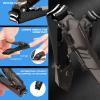 INXEN Nail Clippers for Men with Catcher  No Splash, Self-Collecting Premium Steel Clippers for Fingernails & Toenails, Ideal Gifts for Men& Grooming Gifts, Great Gadget & Stocking Stuffer Gift view 3