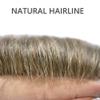 Mens Toupee Wigs Hair System for Men All French Lace Hair Piece Replacement Mens Hair Unit Natural Hairline Toupee for Men (8''X10'', 18 Medium Blonde-120% Med-light to Medium Density) view 4