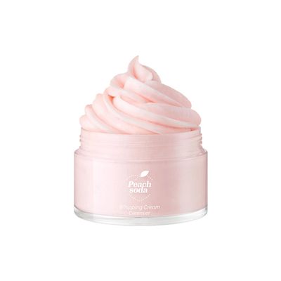 Ariul Peach Soda Whipping Cream Cleanser  24H Moisturizing, Hydrating & Soothing, Rich Foam with Peach Extract & Natural Ingredients, Korean Skin Care, 100g / 3.38 oz